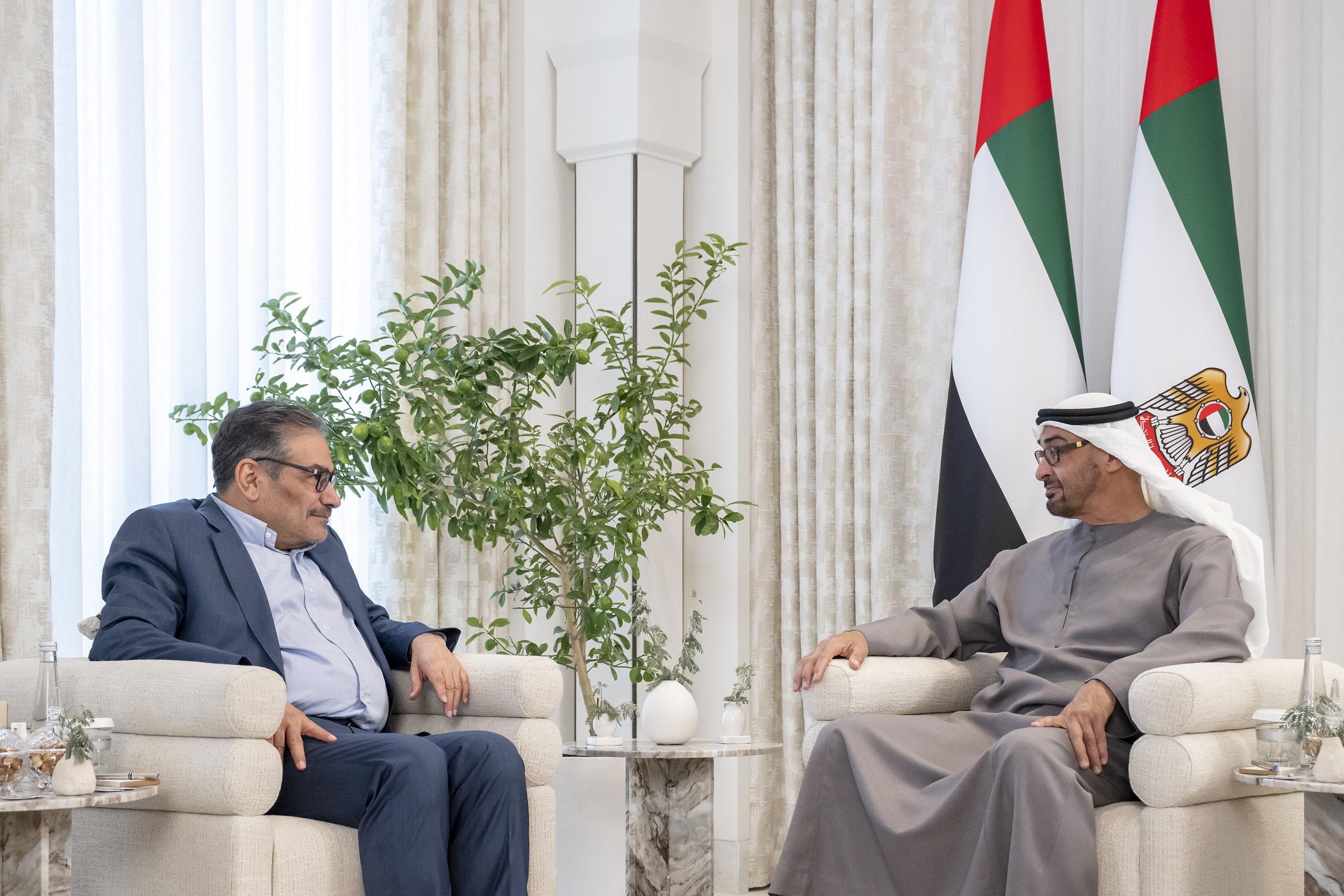 بن زايد يلتقي شمخاني